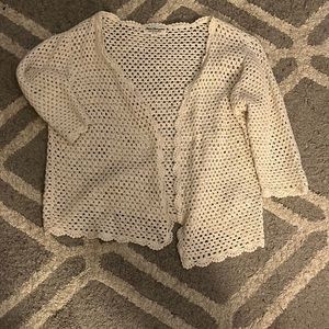 Knit creme colored sweater